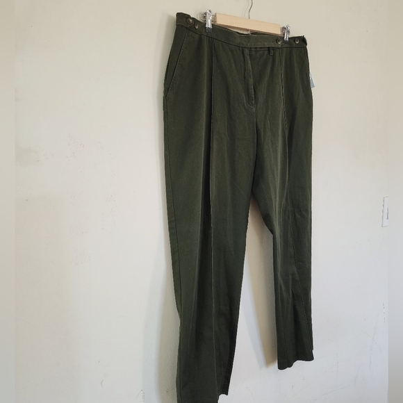 Lauren Ralph Lauren Business Casual Army Green Balmoral Highlite Pants size 16 - Picture 2 of 7
